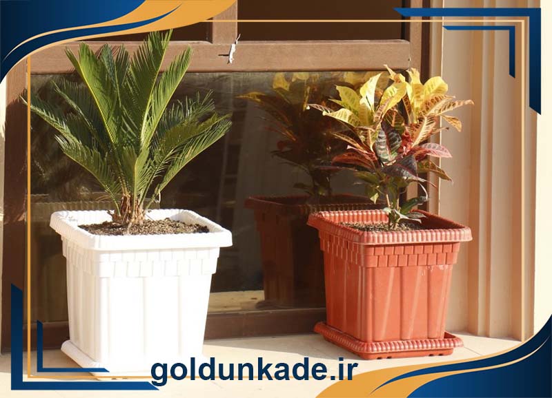 گلدان پلاستیکی جعبه