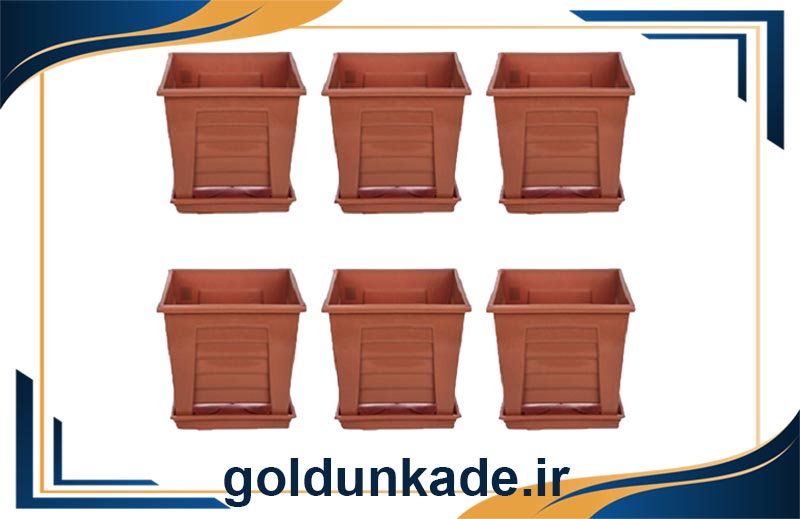 گلدان پلاستیکی جعبه