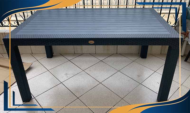 میز پلاستیکی مستطیلی