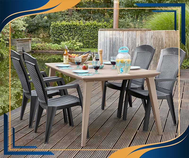 صندلی پلاستیکی دسته دار